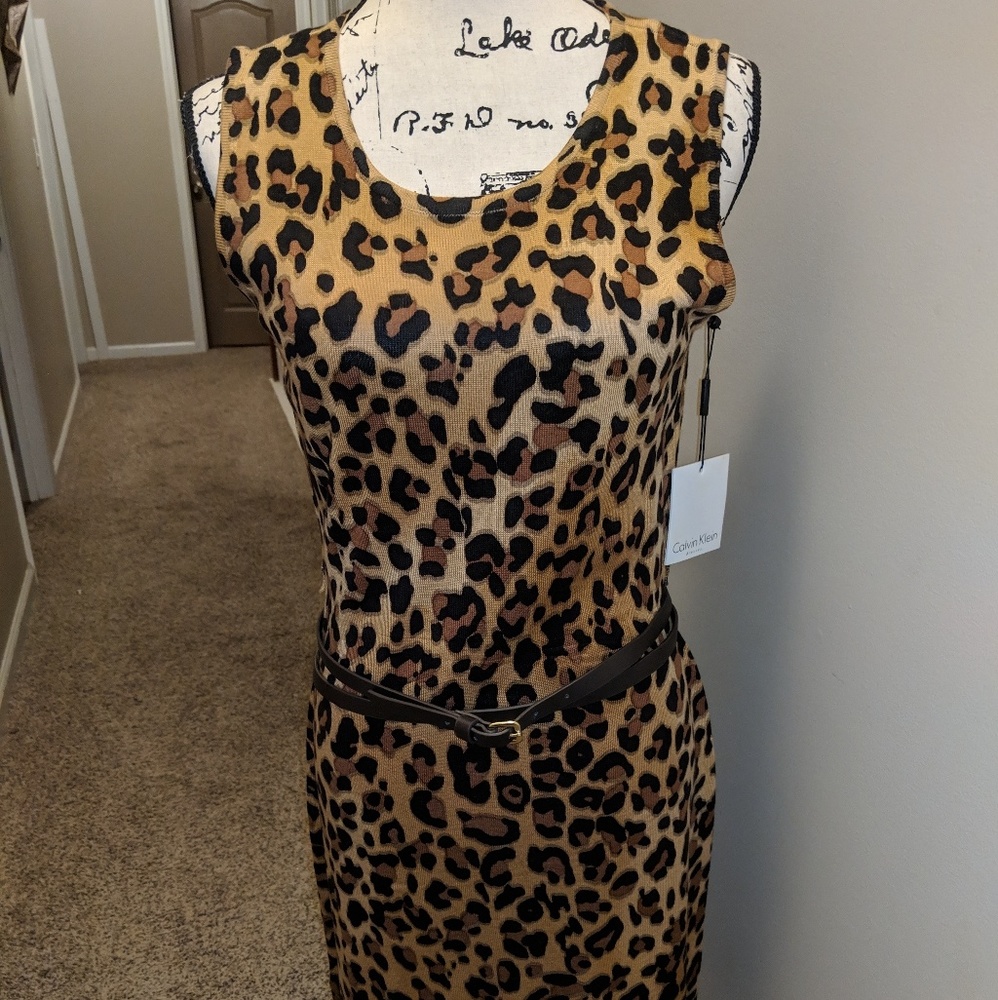 Animal print dress